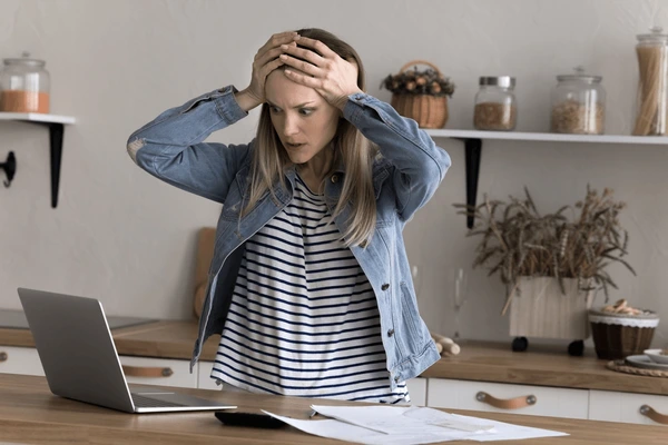 Young woman check email on 600nw 2485523531